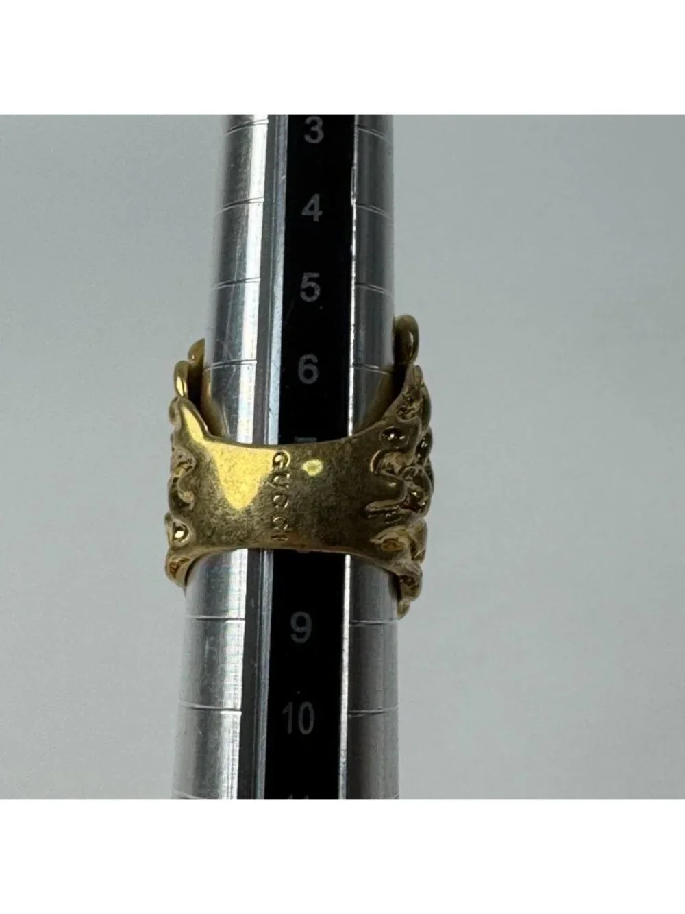 Gucci Lion Head Crystal Ring